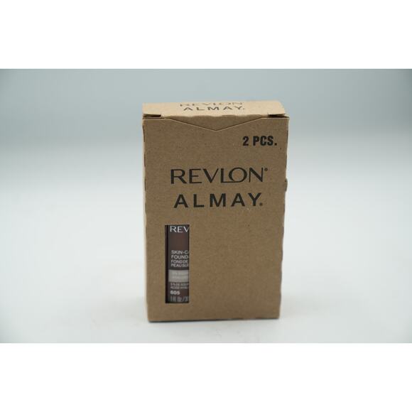 Revlon Illuminance Skin-Caring Foundation 605 + 501 1oz Duo Pack 5% Squalane - Picture 4 of 12